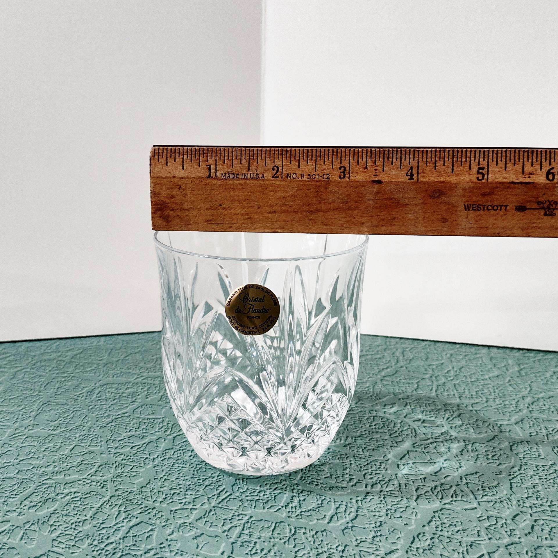 Cristal de Flandre フランス アンティーク Cristal de Flandre フランス アンティーク Set Of 4 Vintage