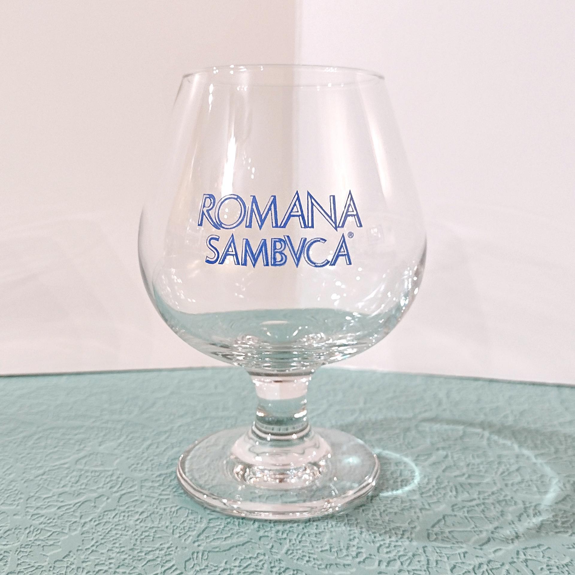 Vintage Romana Sambuca 12 Ounce Brandy Glasses, Set of Two