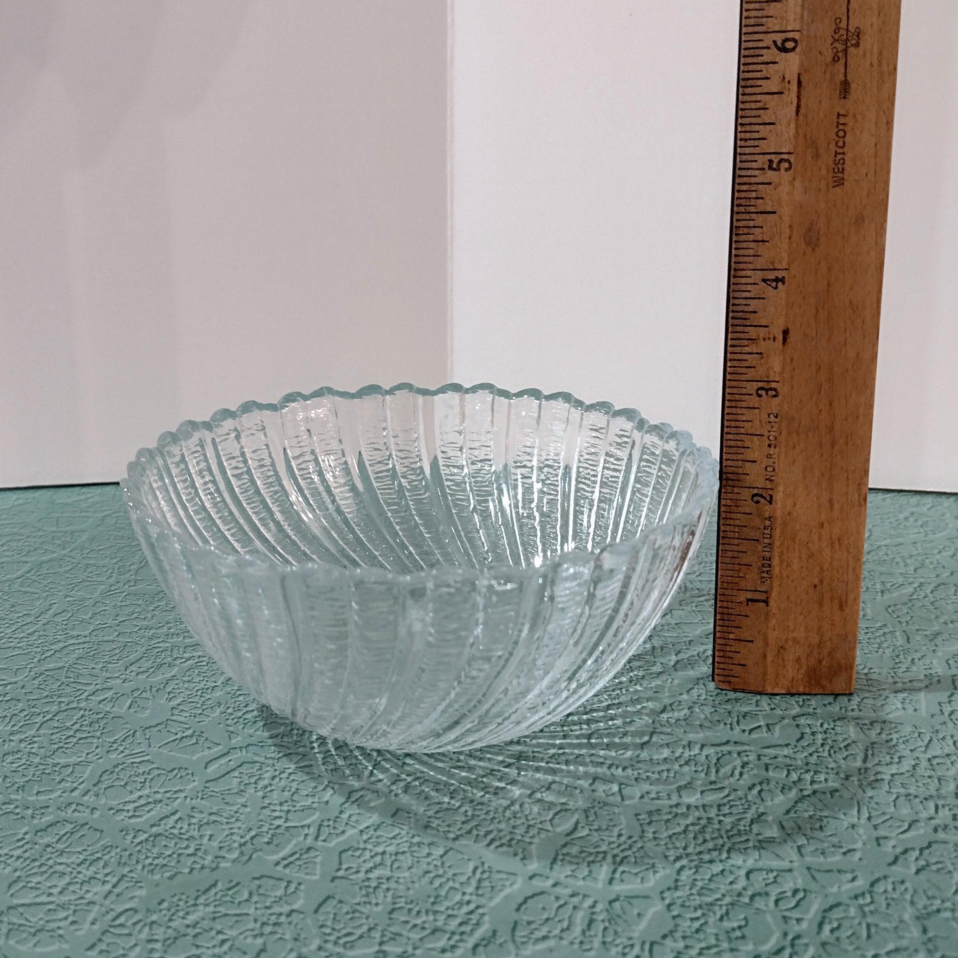 Vintage Arcoroc Seabreeze Salad Cereal Dessert Bowls, Set of 4