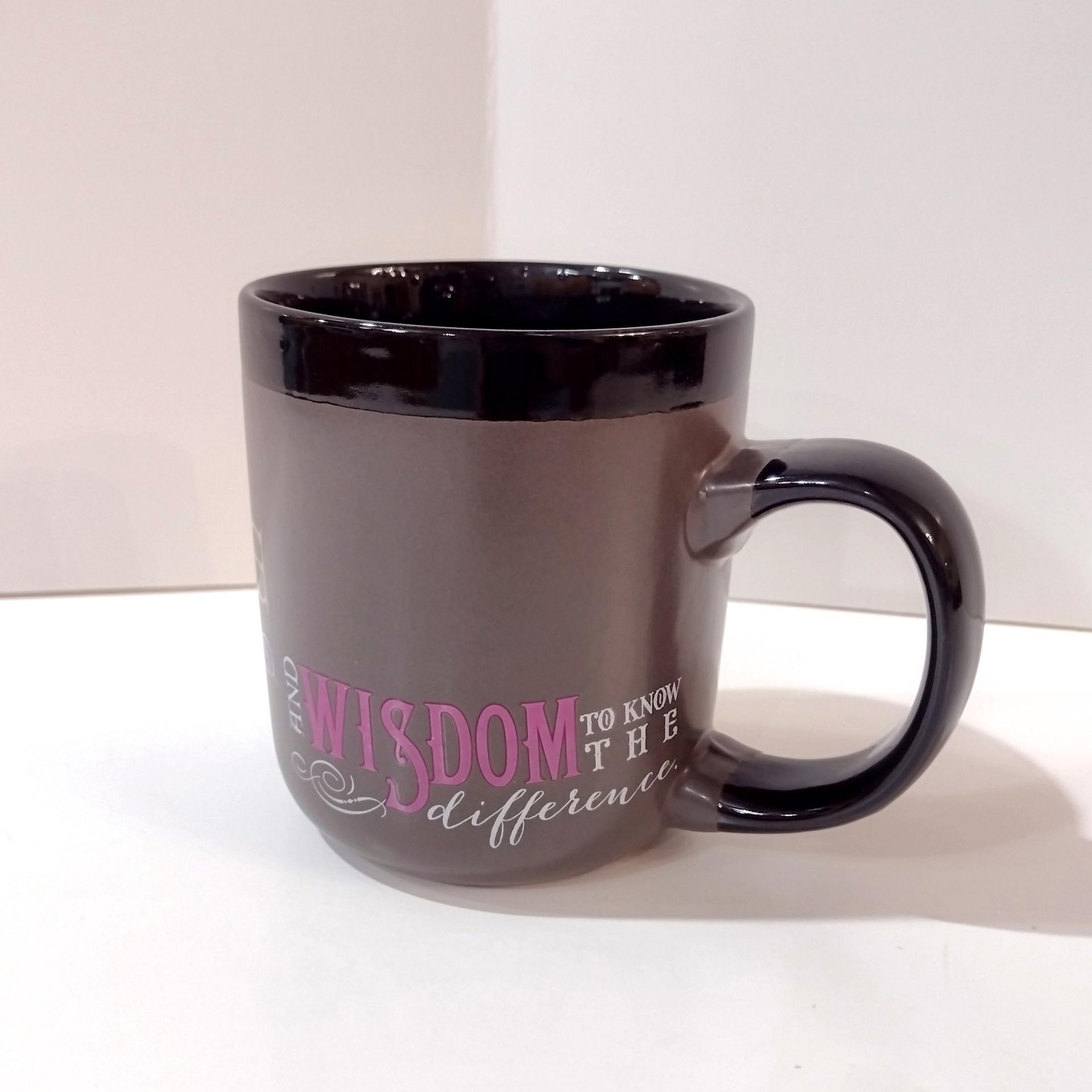 Serenity Prayer Coffee Tea Mug, Oversized 16 Ounce Ceramic Mug