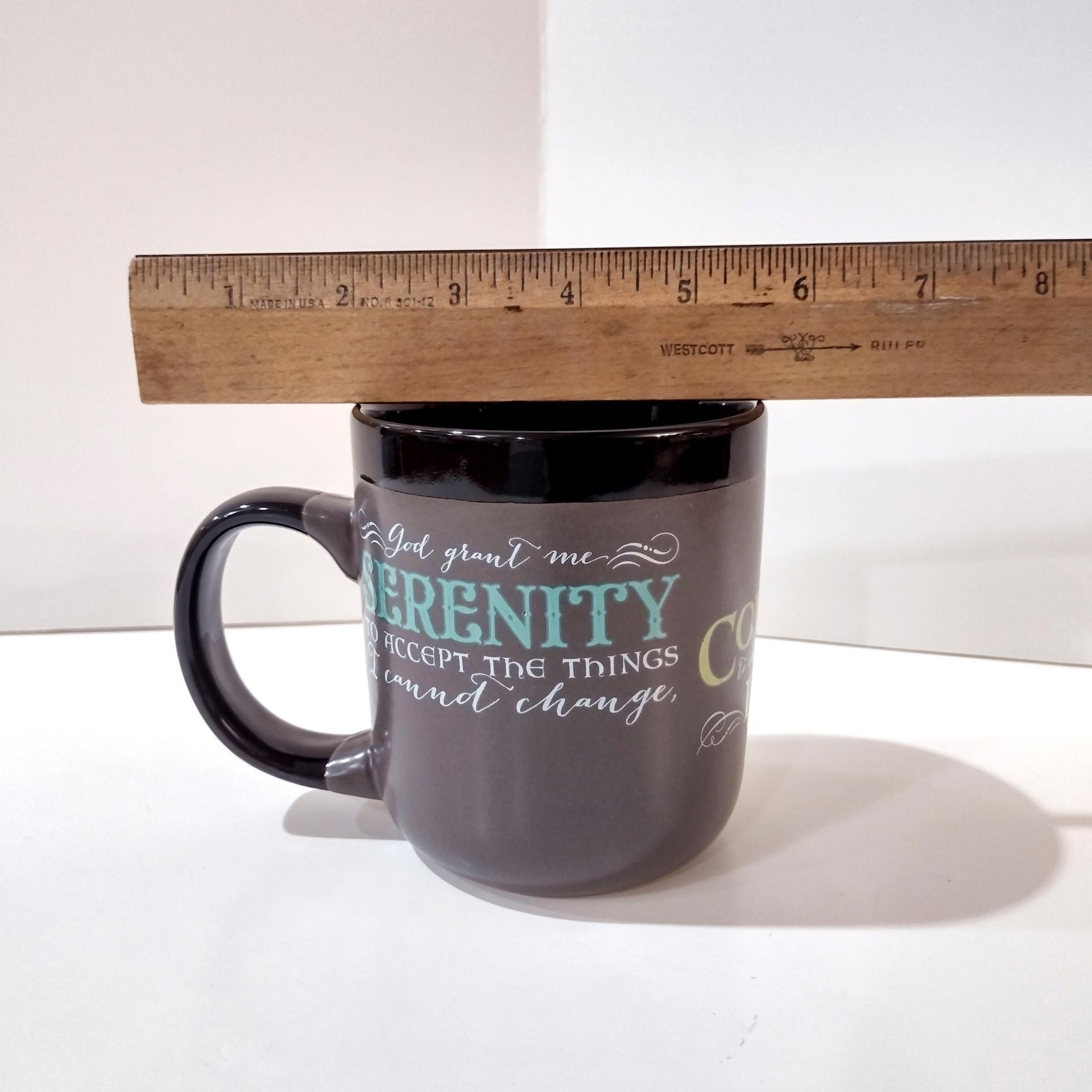 Serenity Prayer Coffee Tea Mug, Oversized 16 Ounce Ceramic Mug