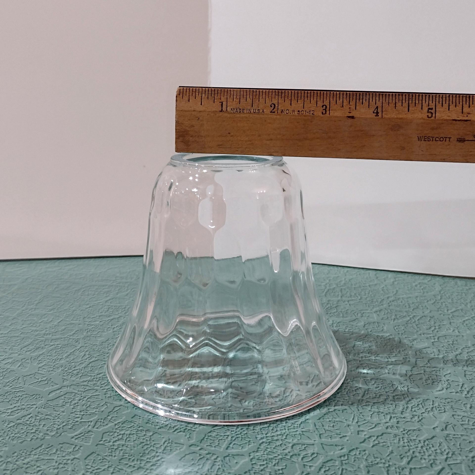 Vintage Art Deco Style Thumbprint Glass Lamp Shade, Pendant Lamp Shade, Sconce Glass Shade