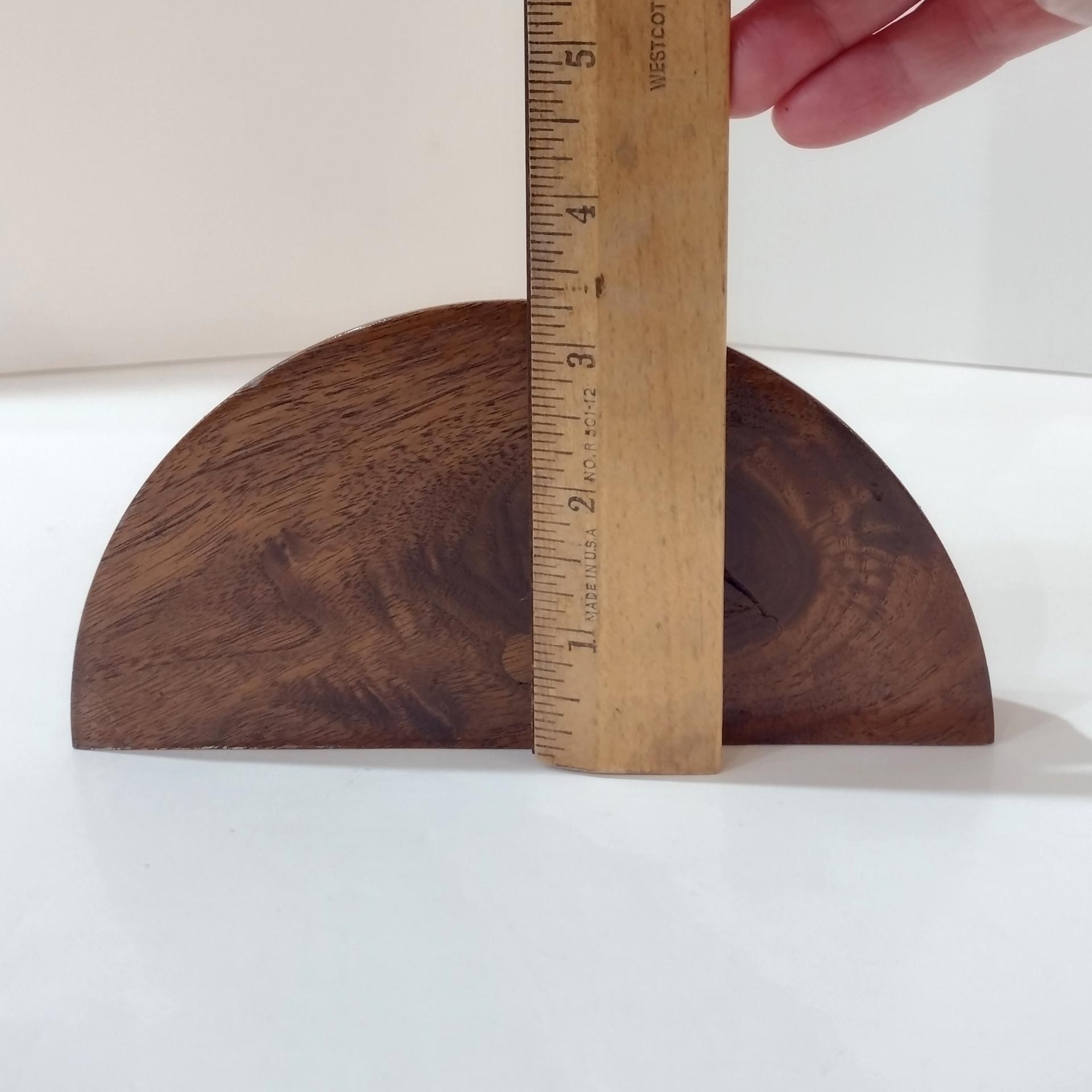 Vintage Wooden Spindle Wall Shelves, Set of Two, Dark Brown Decorative Display Shelves