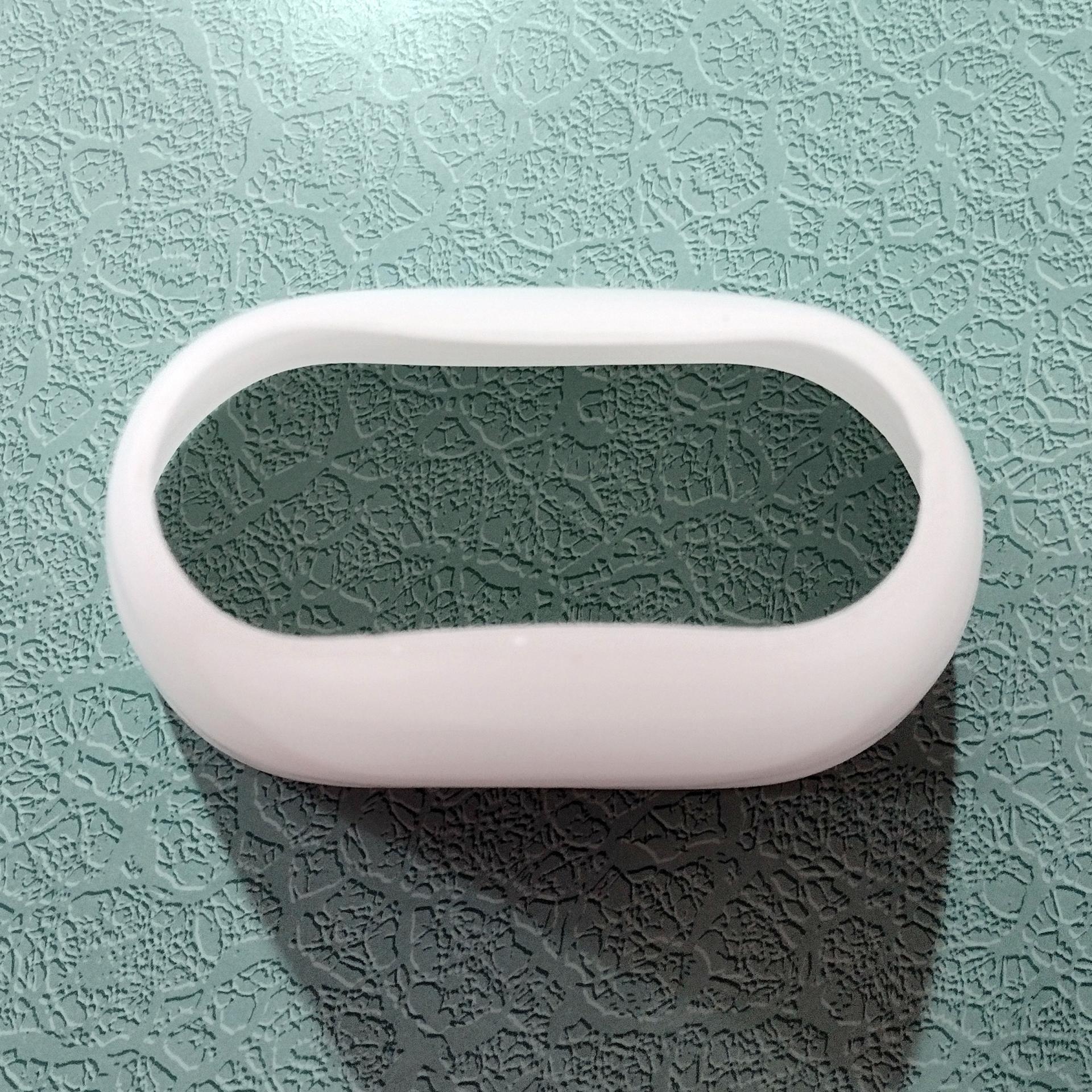 Vintage Oblong Oval White Milk Glass Lamp Shade, Replacement Light Shade