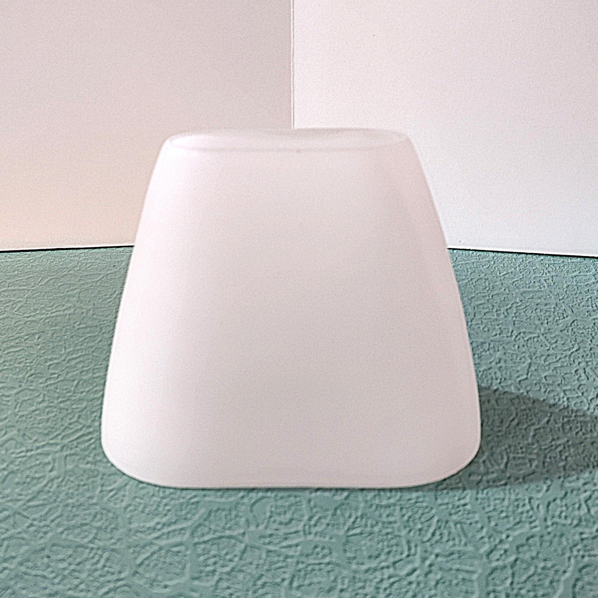 Vintage Oblong Oval White Milk Glass Lamp Shade, Replacement Light Shade