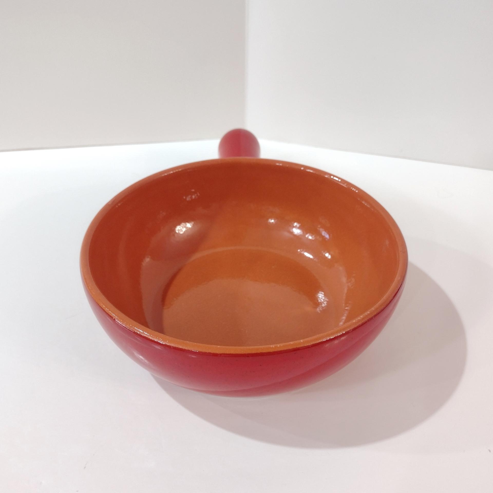 Vintage Ceramic Stoneware Handled Baking Bowl, De Silva Italy Casserole Dish