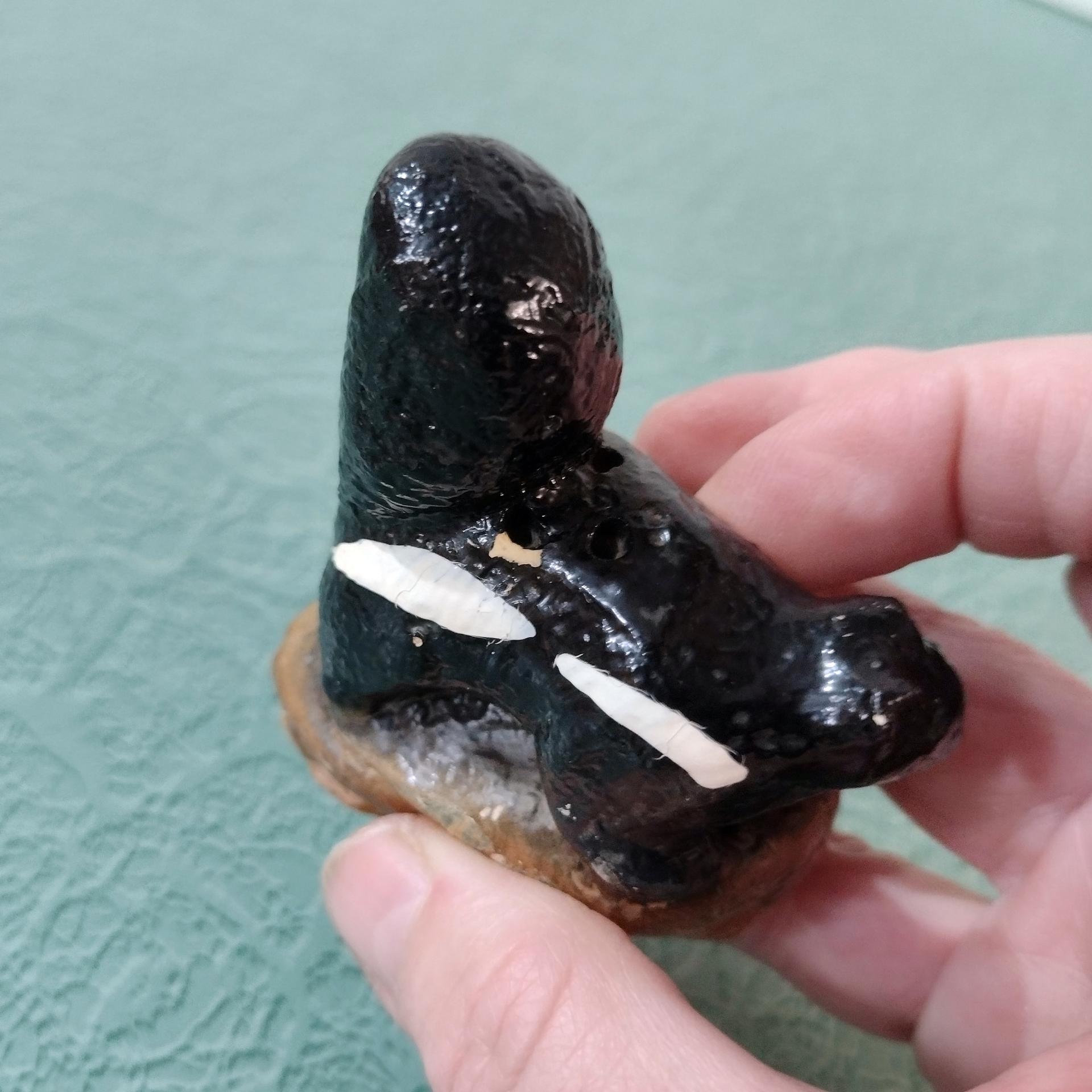 Vintage Ceramic Skunk Salt and Pepper Shaker Set