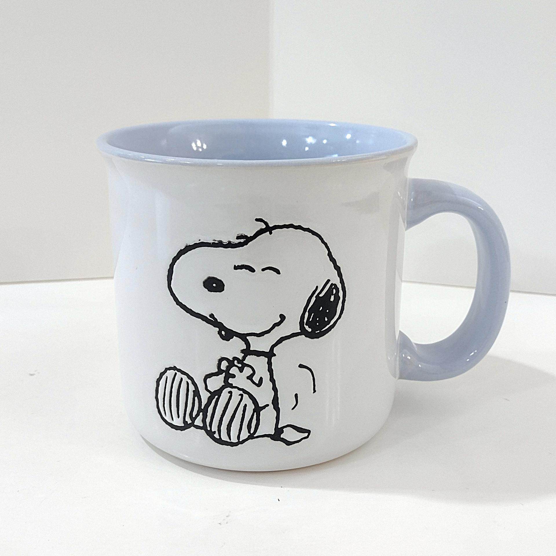 Snoopy and Woodstock Oversized Ceramic Coffee Mug, Peanuts Character Mug
