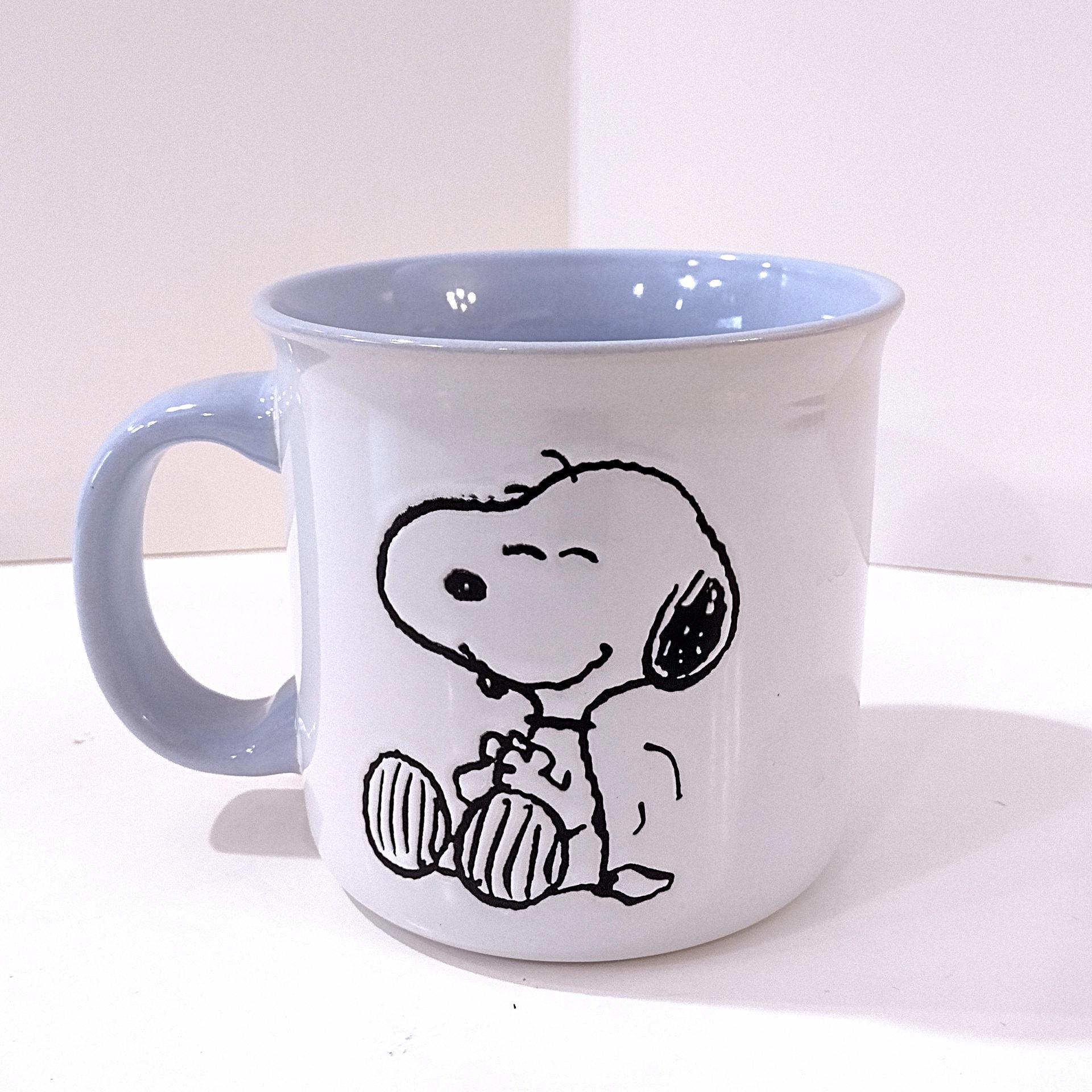 Snoopy and Woodstock Oversized Ceramic Coffee Mug, Peanuts Character Mug