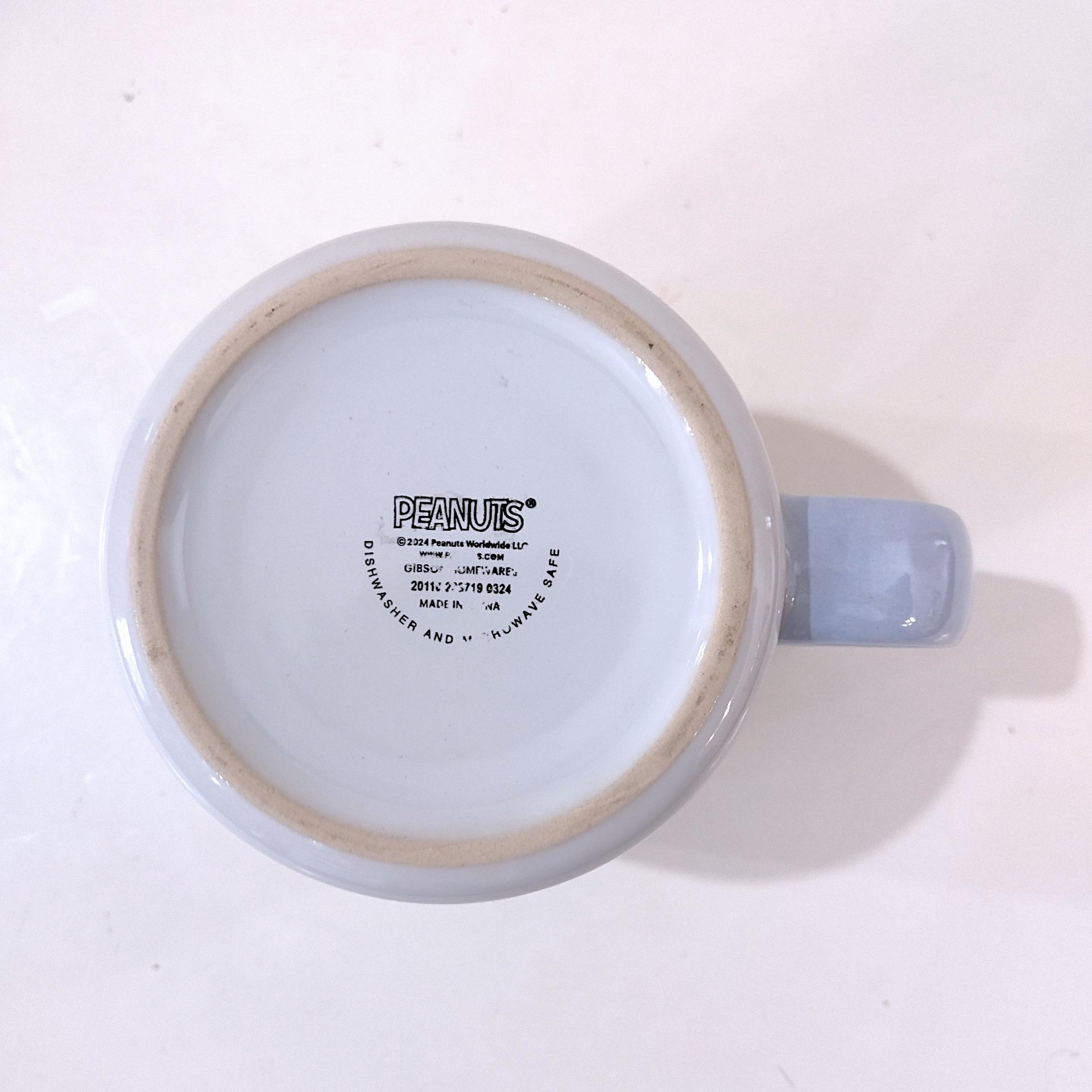 Snoopy and Woodstock Oversized Ceramic Coffee Mug, Peanuts Character Mug