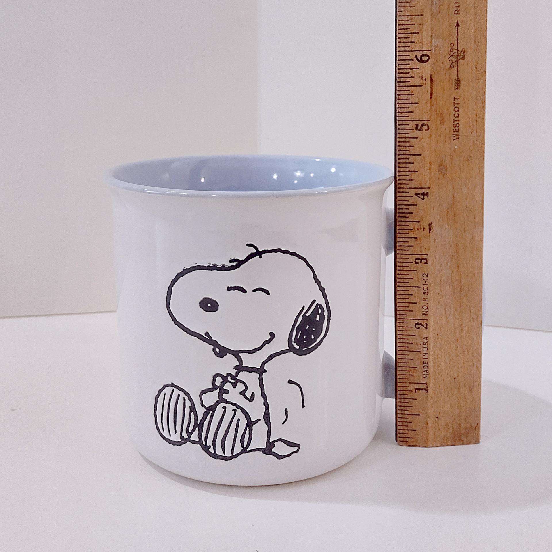 Snoopy and Woodstock Oversized Ceramic Coffee Mug, Peanuts Character Mug