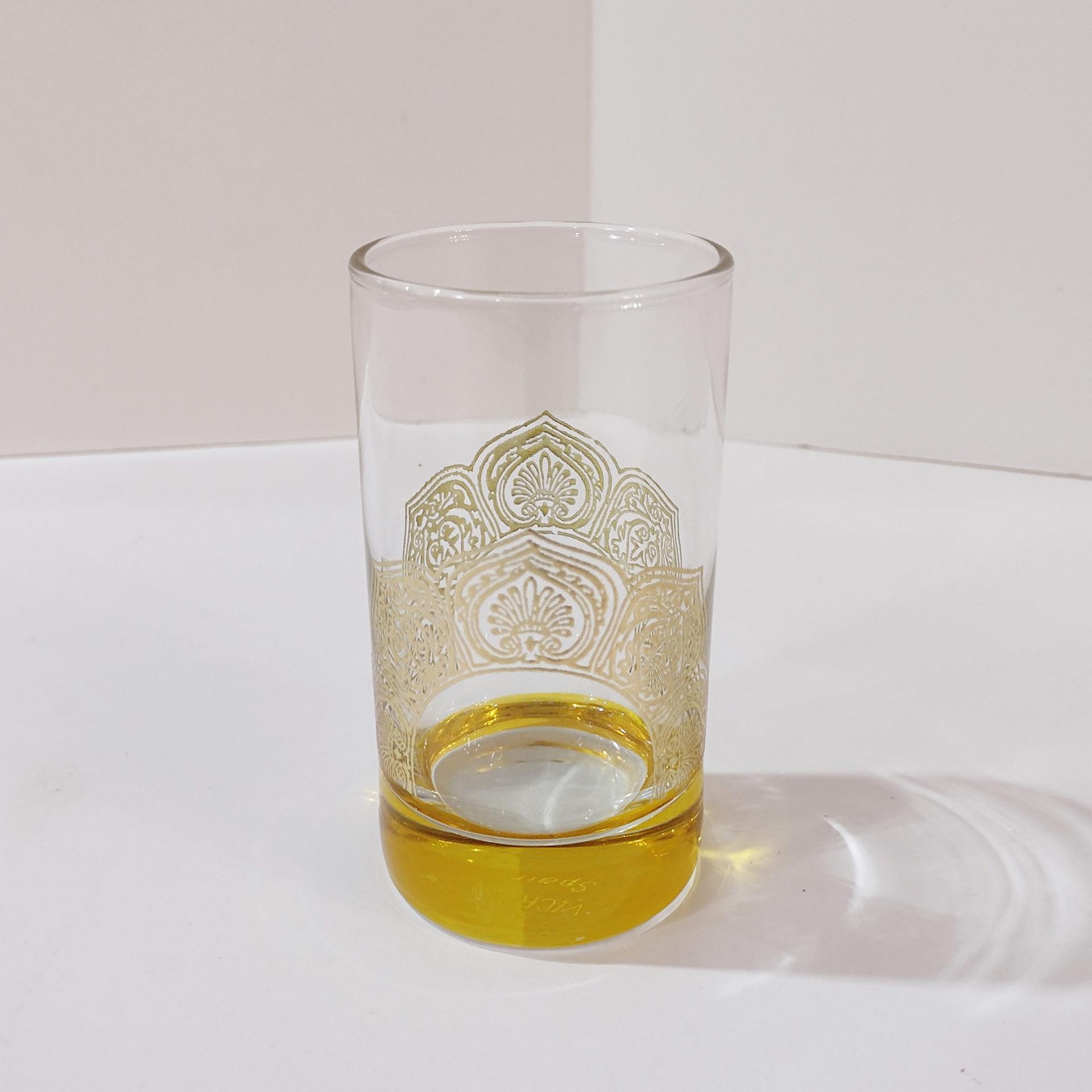 Vintage Vicrila Spain Gold Baroque Design Shot Glass