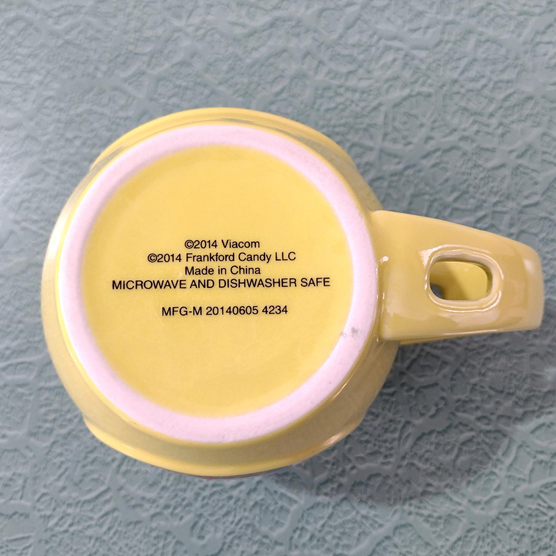 Vintage SpongeBob SquarePants Frankford Candy Ceramic Coffee Tea Mug