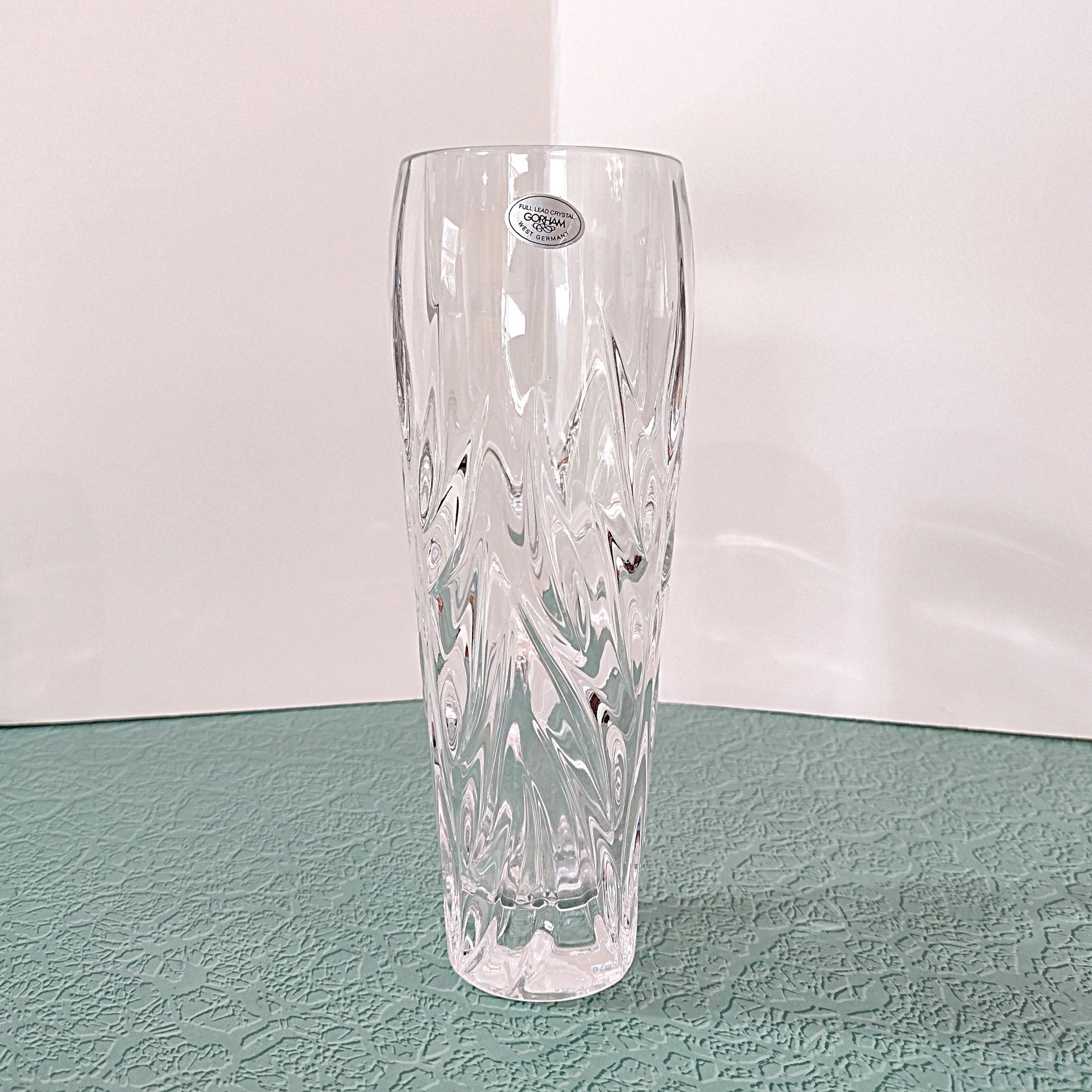Vintage NEW Gorham Crystal Star Blossom Bud Vase