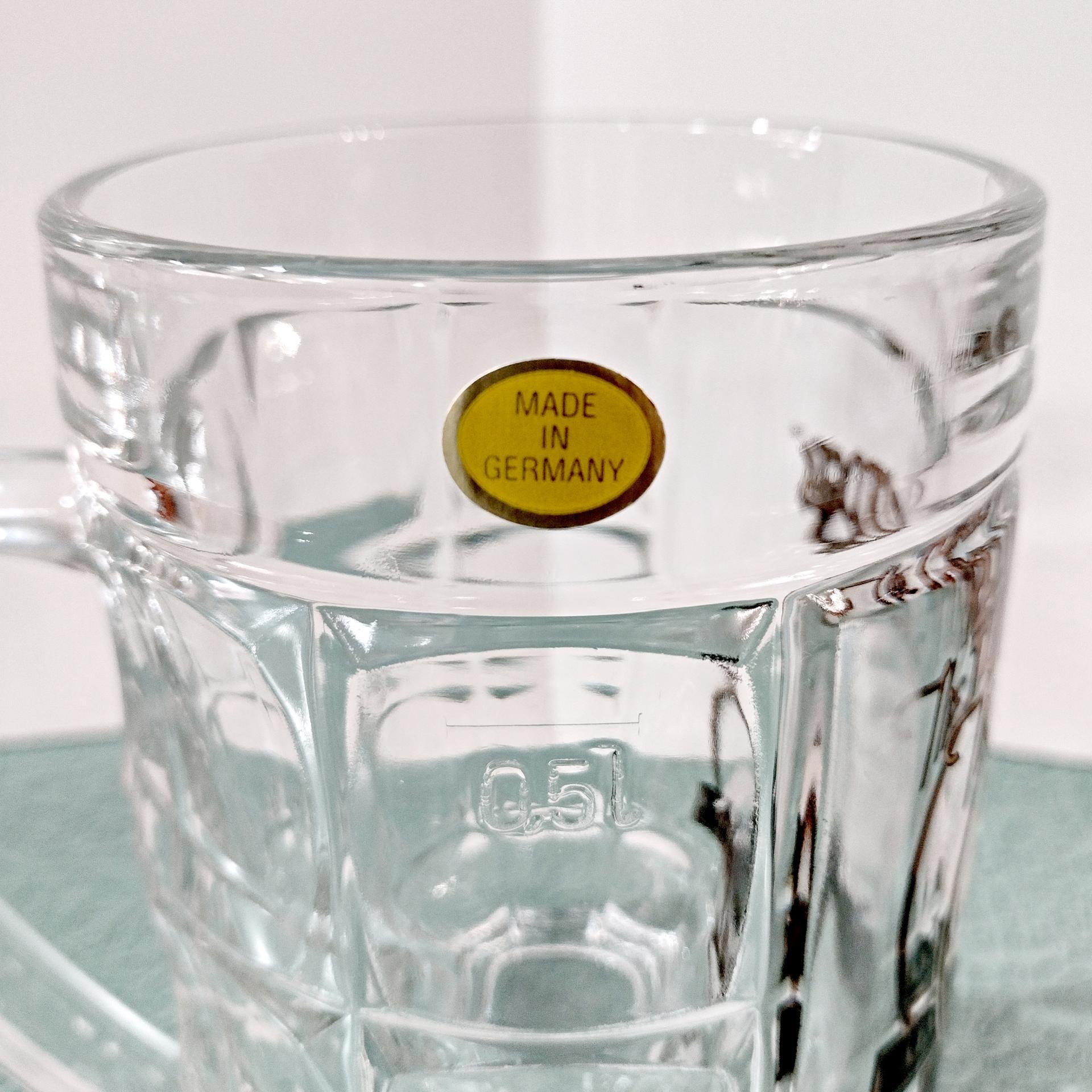 Vintage Three Stooges Always In Style Glass Beer Mug, Sahm Germany Panther Brewery UK Promotional Collectible Mug