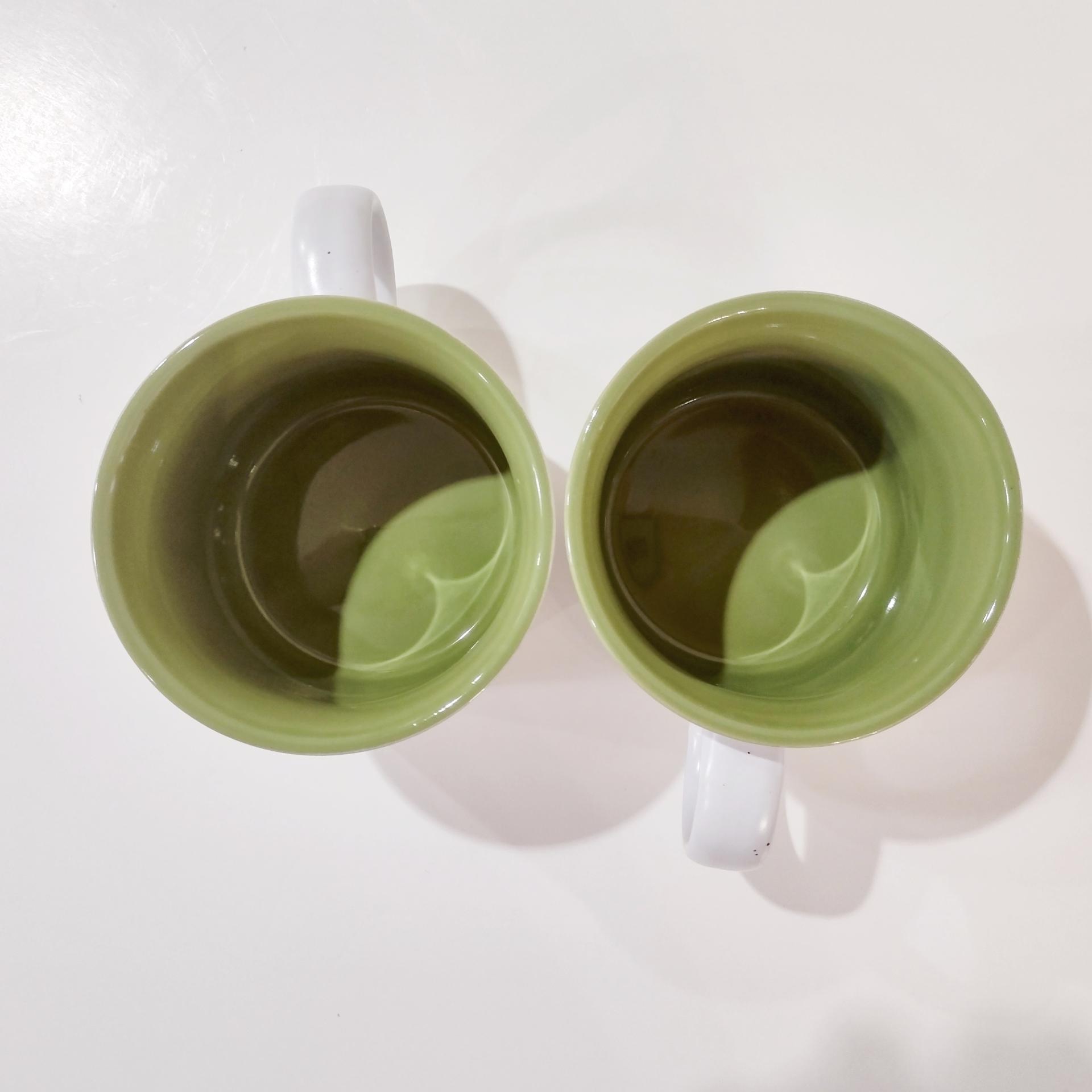Vintage Sunflower 18 Ounce Ceramic Coffee Tea Mugs, Set of 2