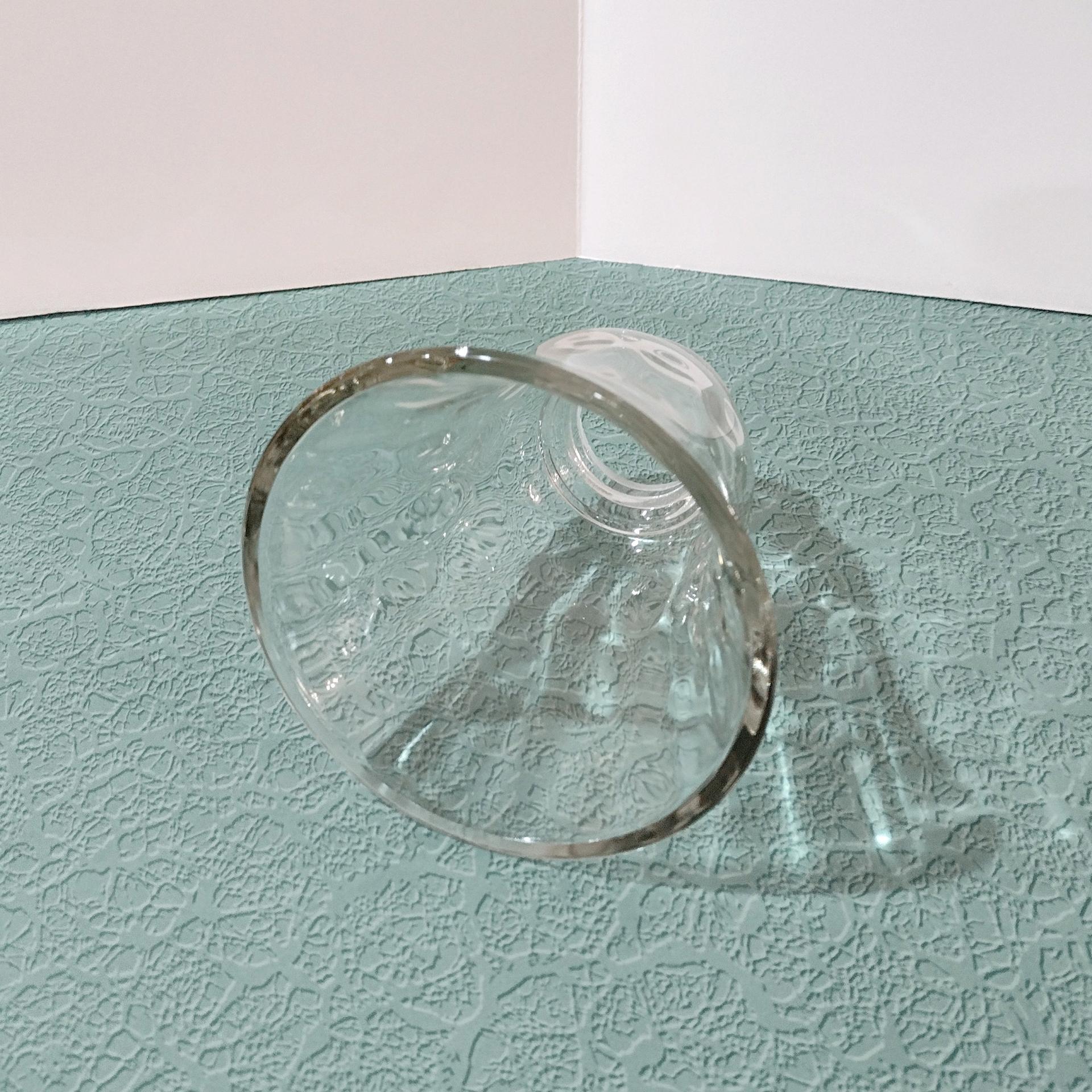 Vintage Art Deco Style Thumbprint Glass Lamp Shade, Pendant Lamp Shade, Sconce Glass Shade