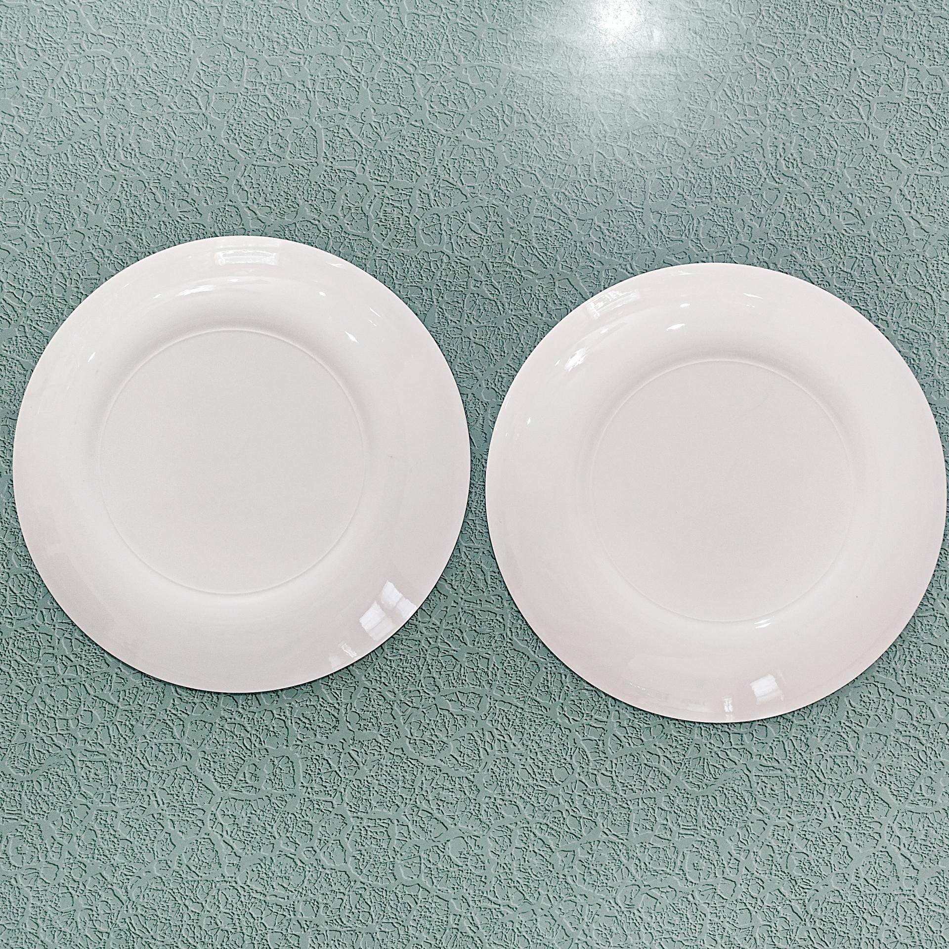 Vintage Homer Laughlin Tulip Time Orbit Dinner Plates, Set of 2