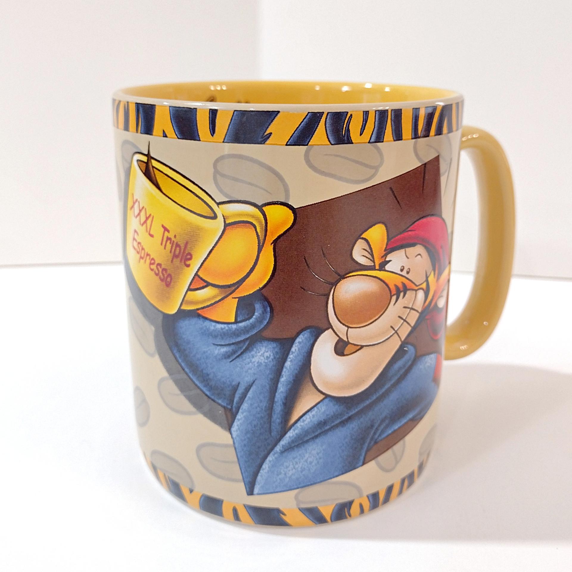 Vintage Disney Tigger XXXL Triple Espresso Coffee Overload Ceramic Oversized 28 Ounce Coffee Tea Mug, Winnie the Pooh Character Mug