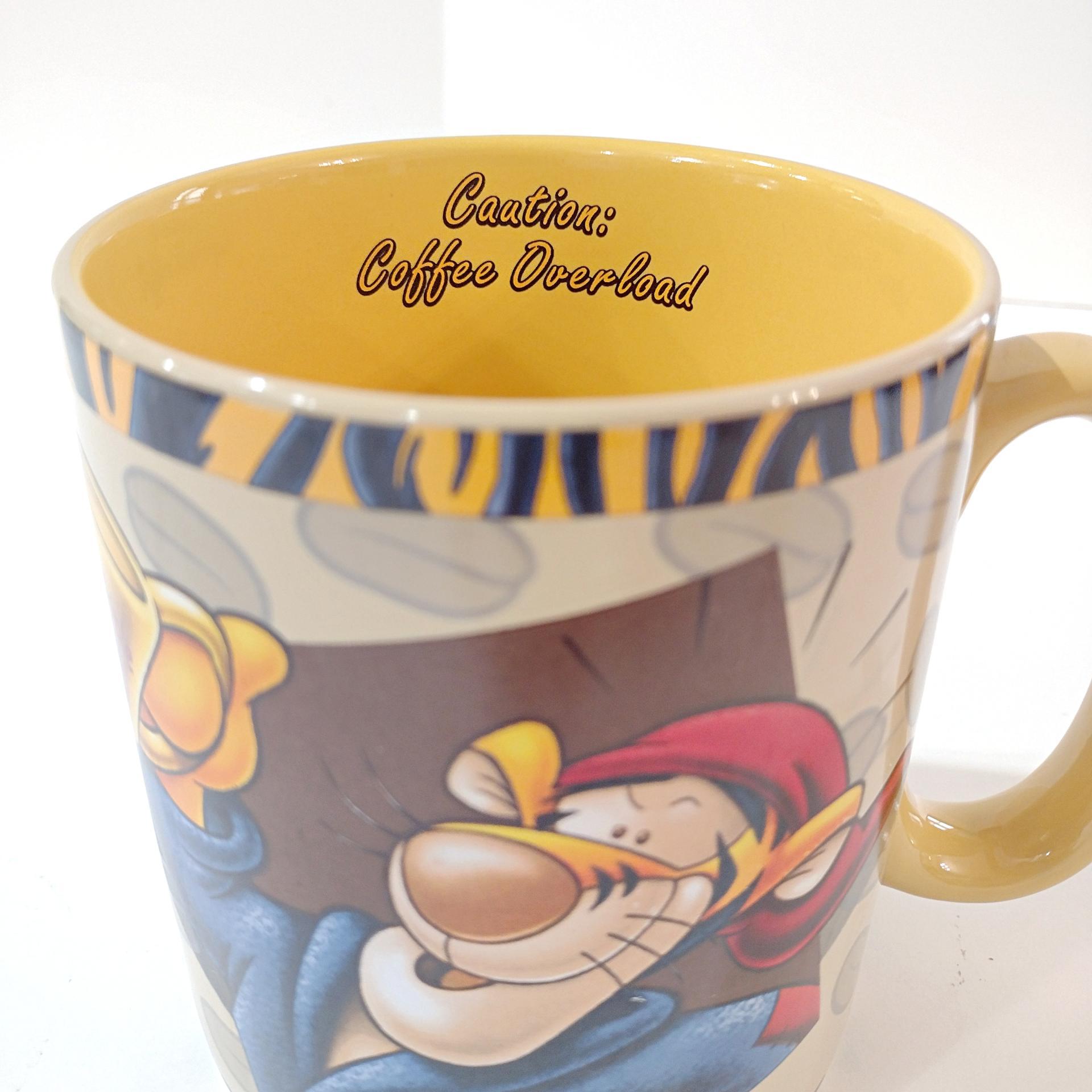 Vintage Disney Tigger XXXL Triple Espresso Coffee Overload Ceramic Oversized 28 Ounce Coffee Tea Mug, Winnie the Pooh Character Mug