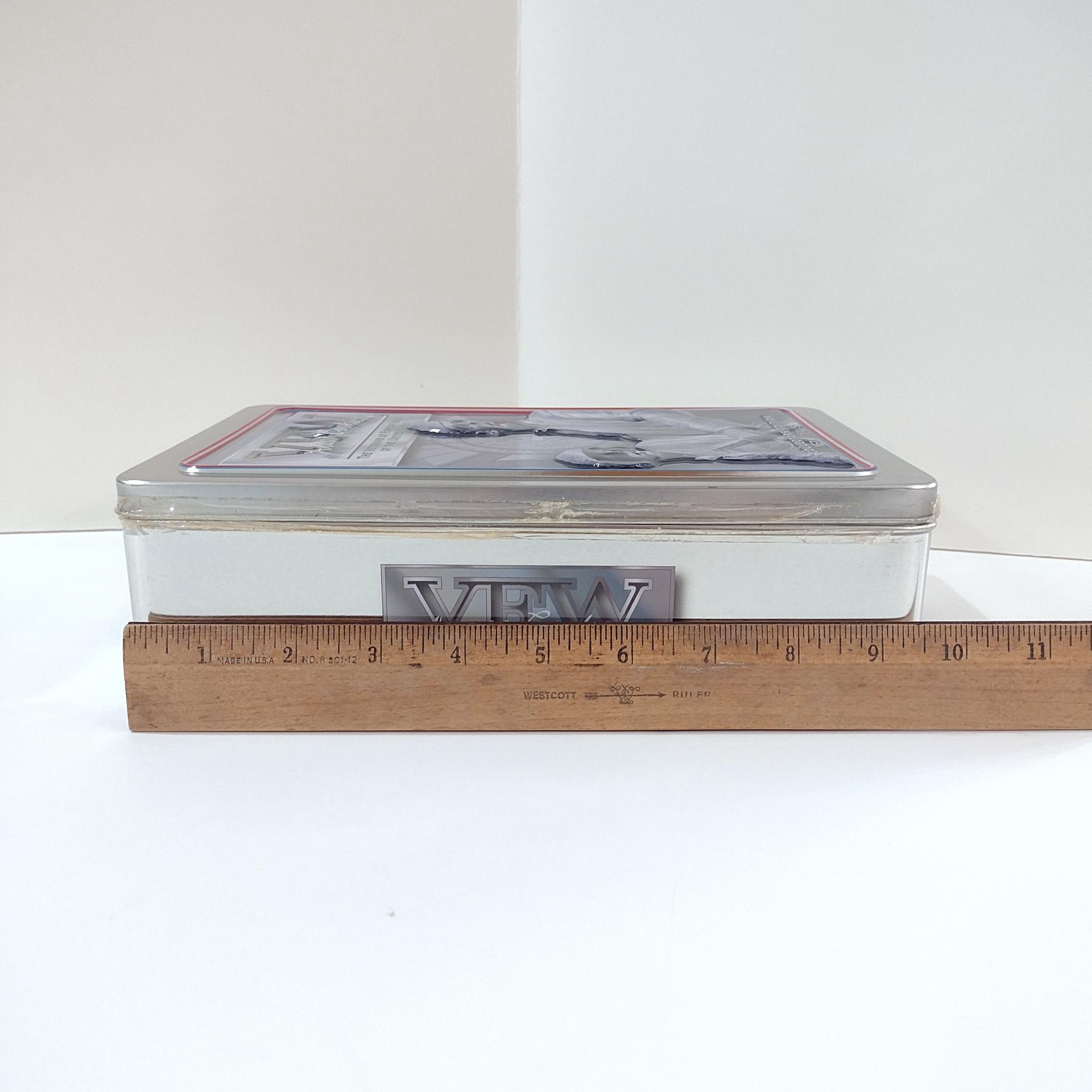 Vintage Anzac Cookies VFW of the United States Collectible Storage Tin, Military Veterans Gift Box