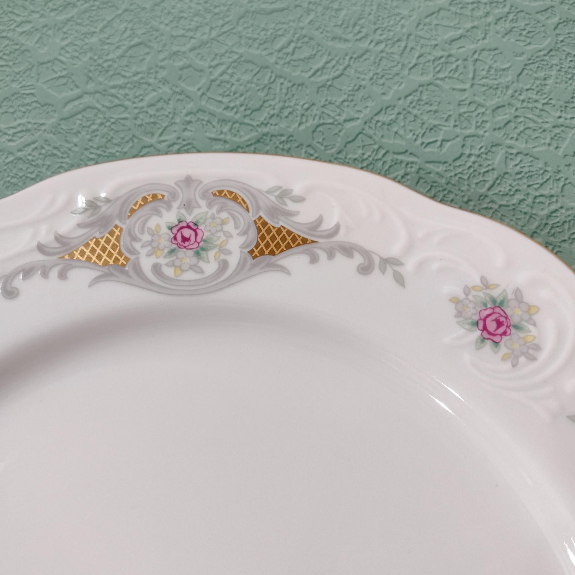 Vintage Menuet Poland Royal Vienna Collection Dinner Plates, Set of Four