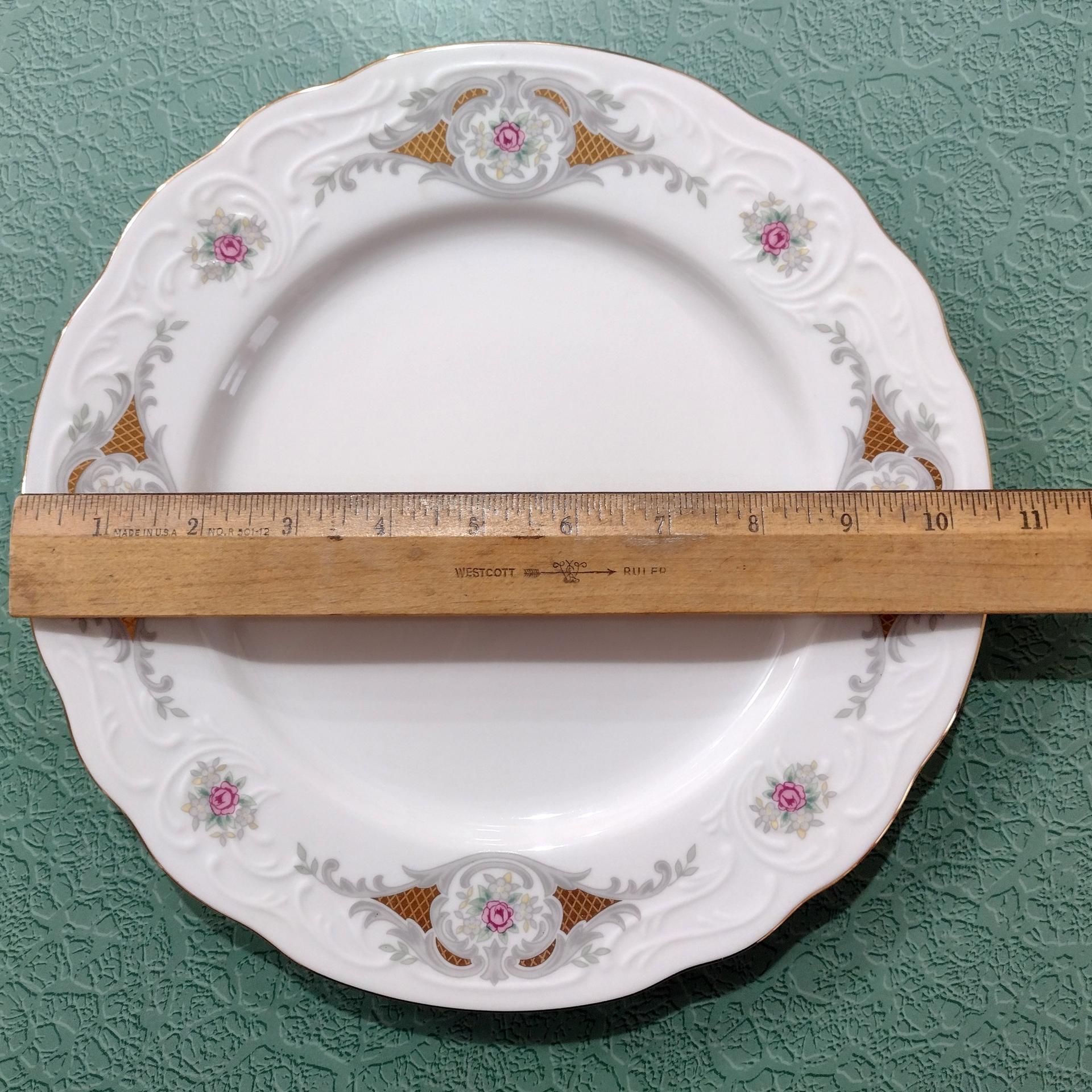 Vintage Menuet Poland Royal Vienna Collection Dinner Plates, Set of Four