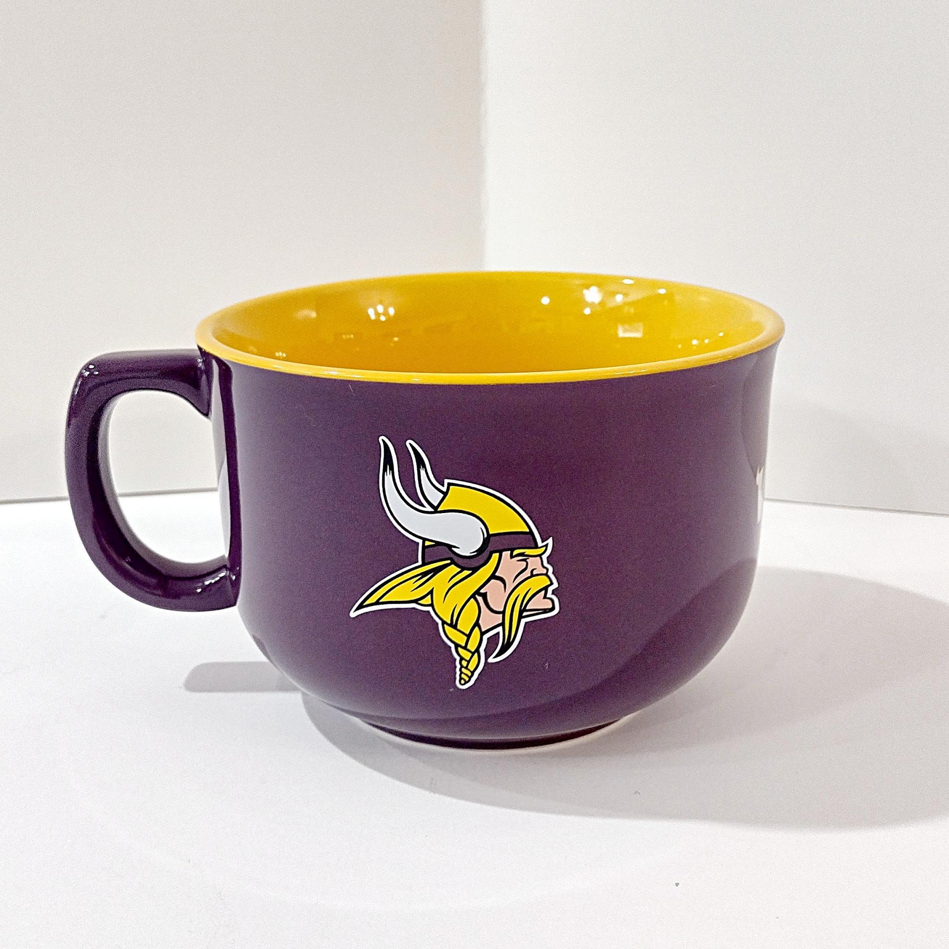 Vintage Minnesota Vikings Football Team Large Oversized Soup Coffee Mug
