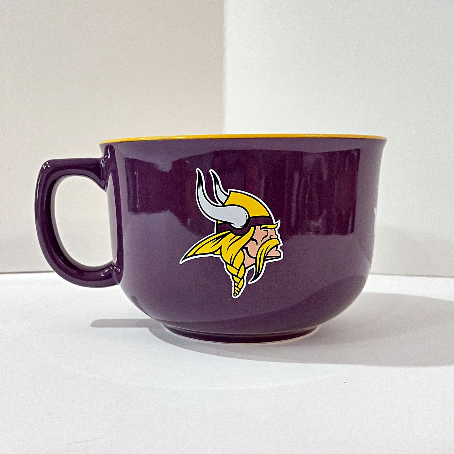 Vintage Minnesota Vikings Football Team Large Oversized Soup Coffee Mug