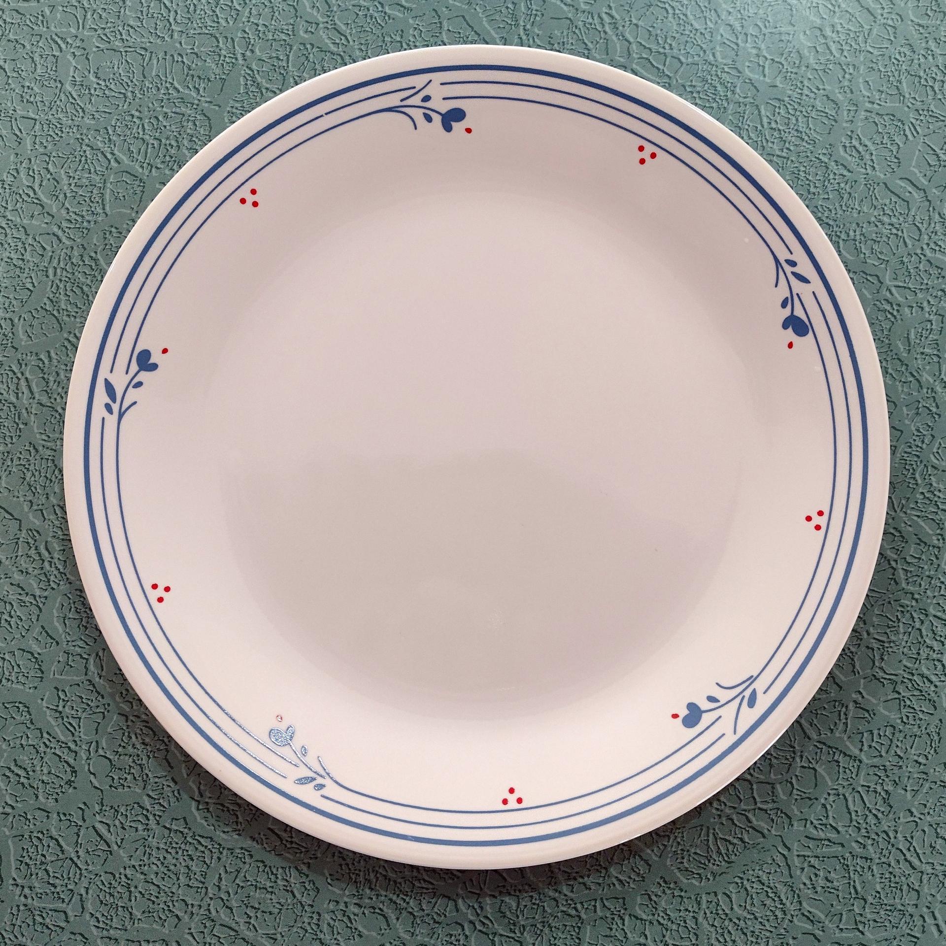 Corelle Country Violets Dinner Plates, Set of Four, 10.25 Inch Corning Corelle Plates