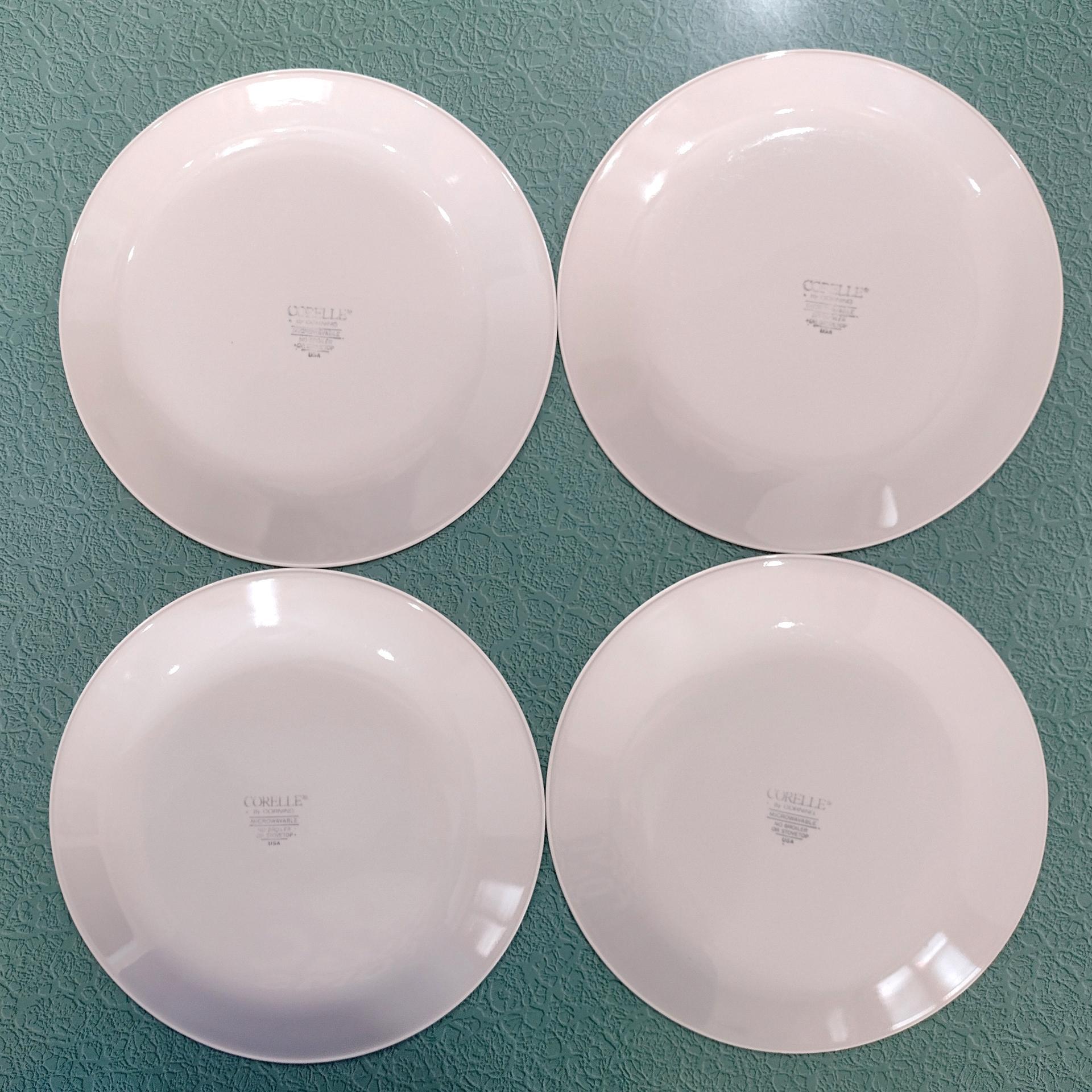 Corelle Country Violets Dinner Plates, Set of Four, 10.25 Inch Corning Corelle Plates