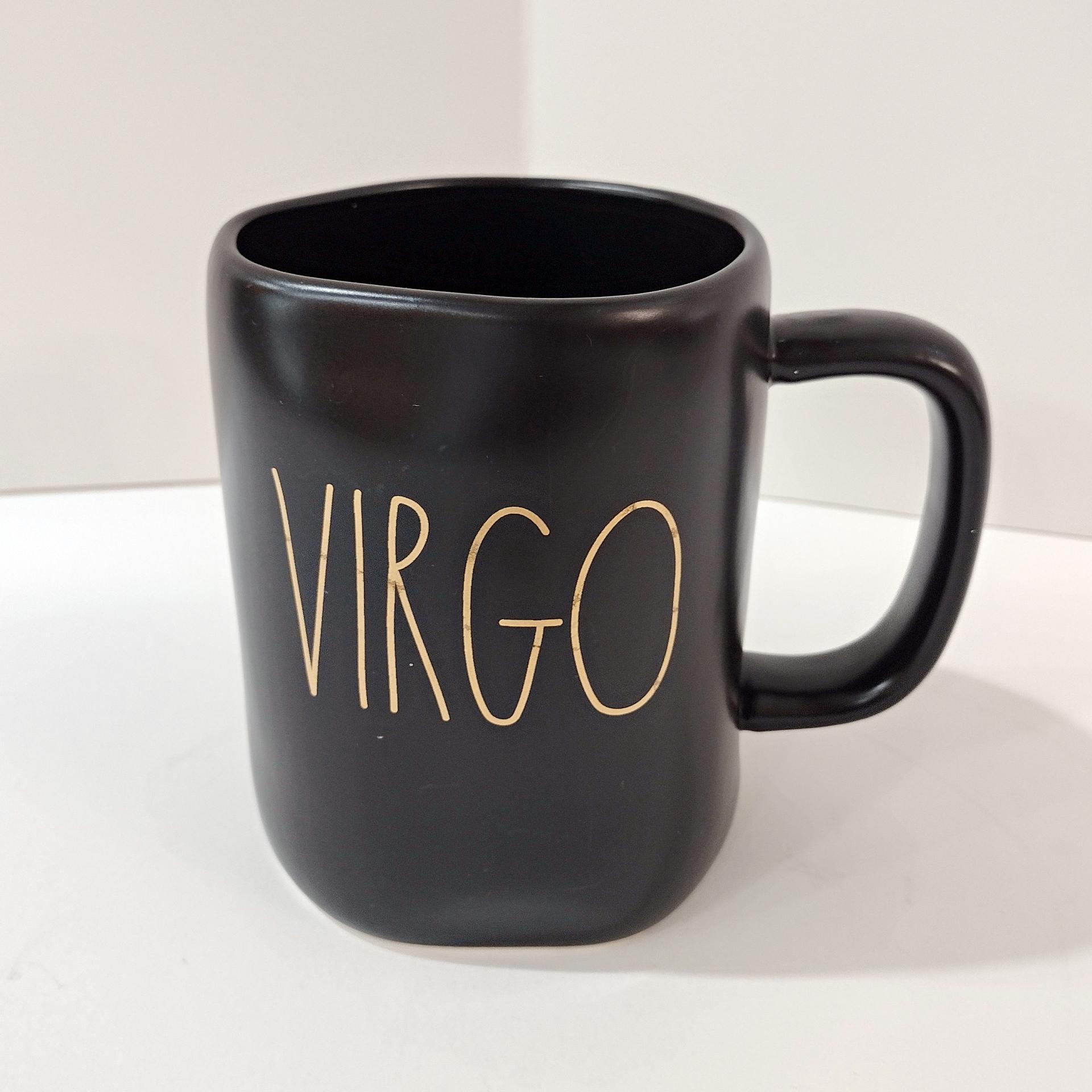Vintage Rae Dunn Virgo Astrological Zodiac Oversized Ceramic Mug, Virgo Star Constellation Cup