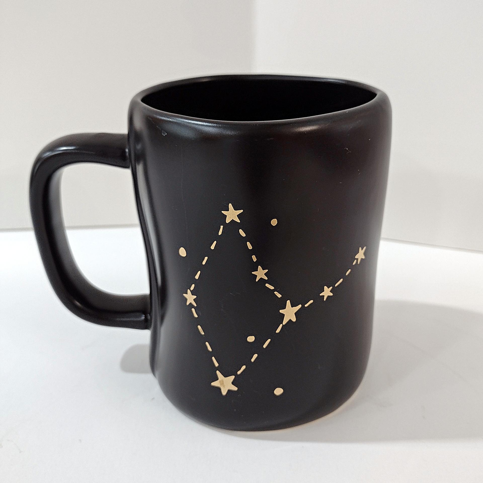 Vintage Rae Dunn Virgo Astrological Zodiac Oversized Ceramic Mug, Virgo Star Constellation Cup
