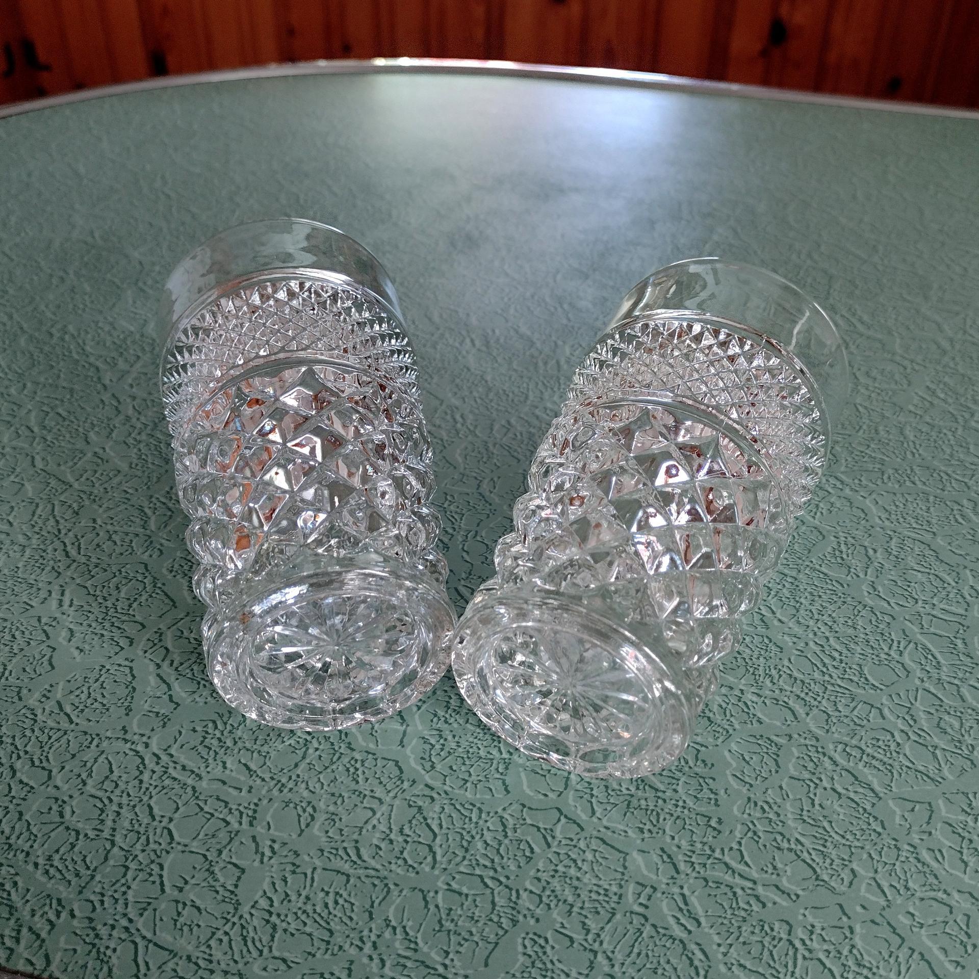 Vintage Anchor Hocking Wexford 10 Ounce Tumblers, Set of Two