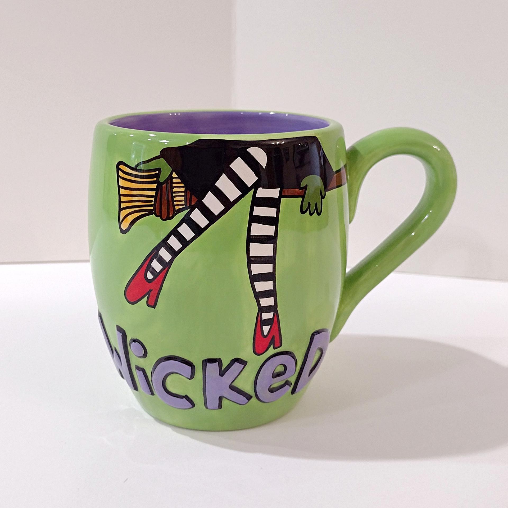 Wicked Witch Don't Make Me Call the Flying Monkeys Ceramic Oversized Coffee Tea Mug, Wizard of Oz Mug, Lorrie Veasy Our Name is Mud