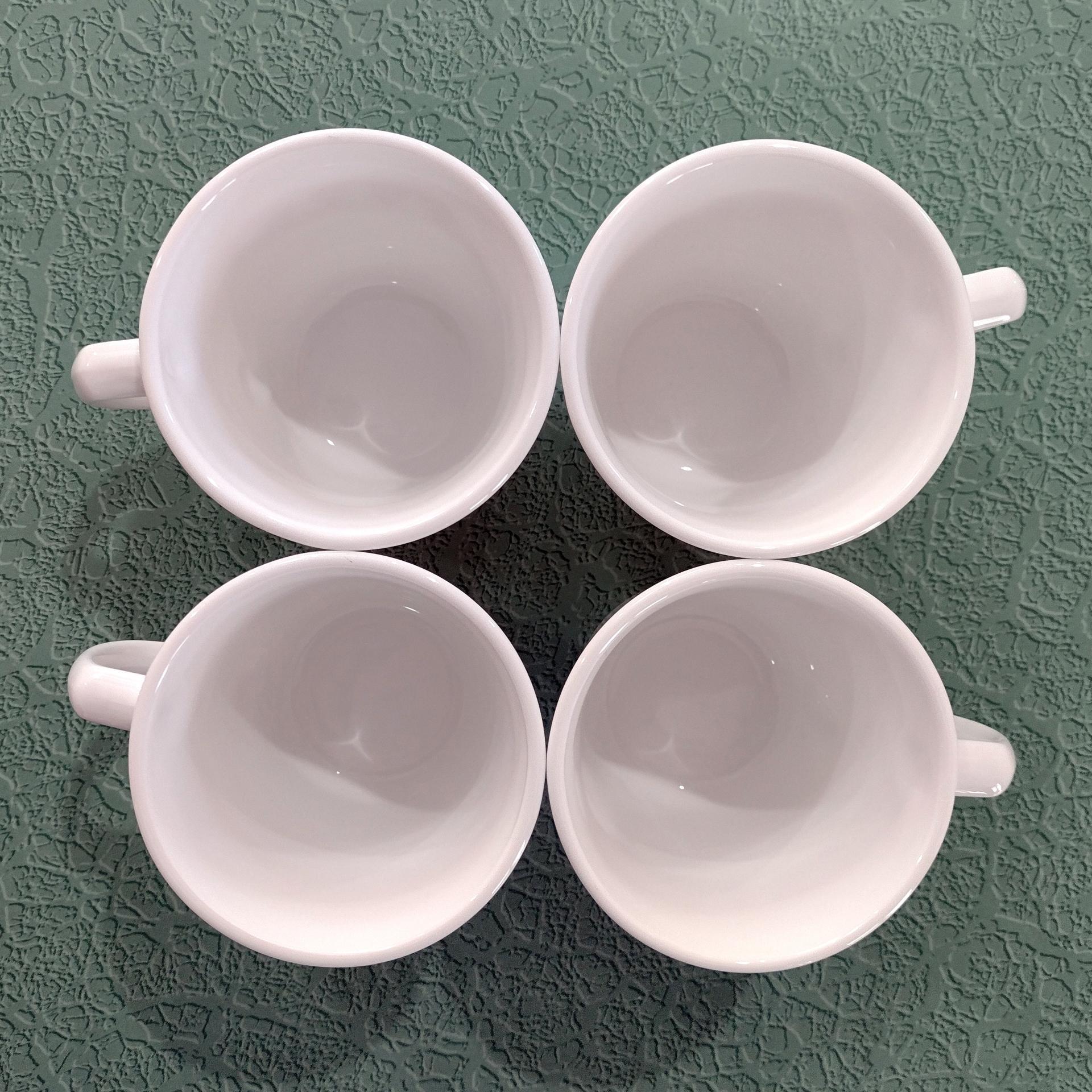Vintage Corelle Red Winter Festival Coffee Tea Mugs, Set of 4, Corning Christmas Drinkware, Holiday Cups with Handles