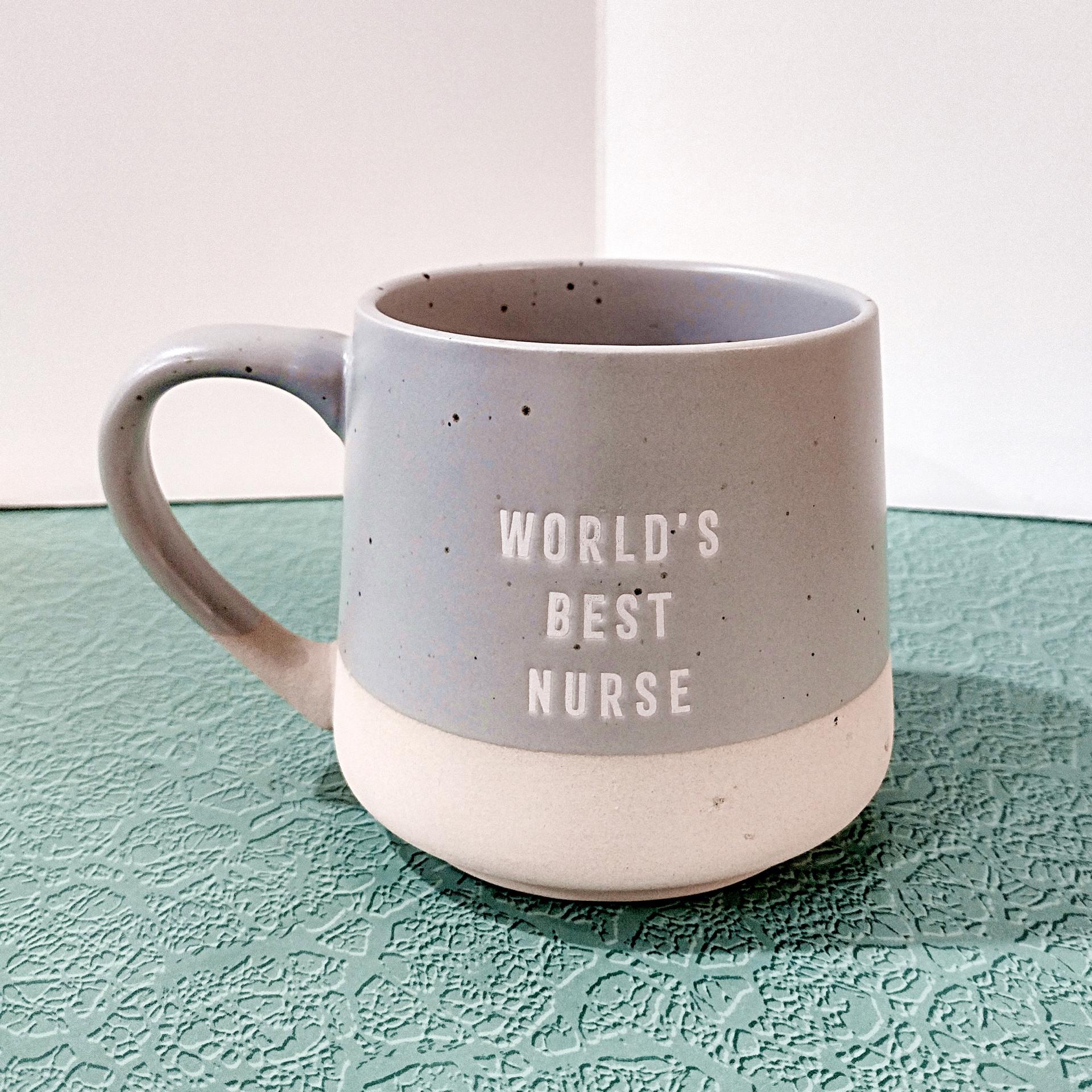 Vintage World's Best Nurse Ceramic Coffee Tea Mug, Nurse Gift