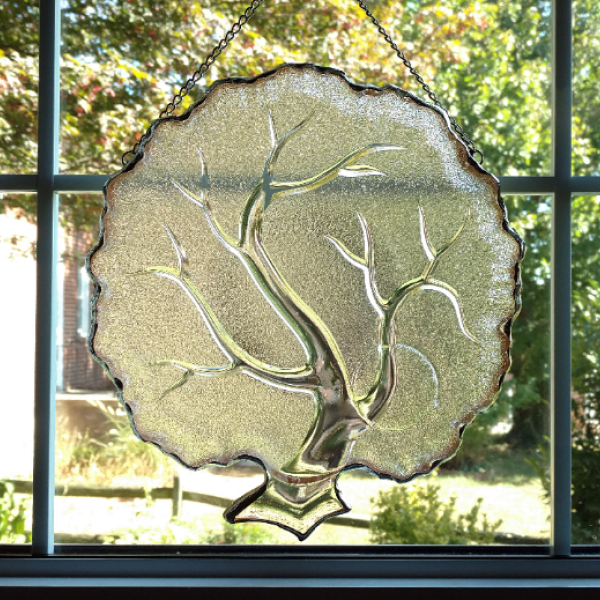 Tree Vintage Plate Window Hanging