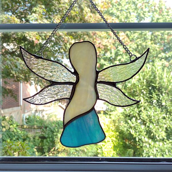 Stained Glass Fairy Suncatcher, Iridescent