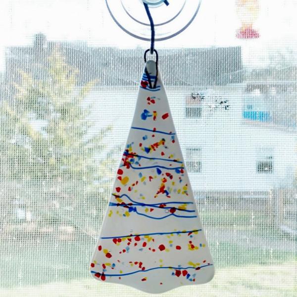 Fused Glass Christmas Tree Suncatcher / Ornament