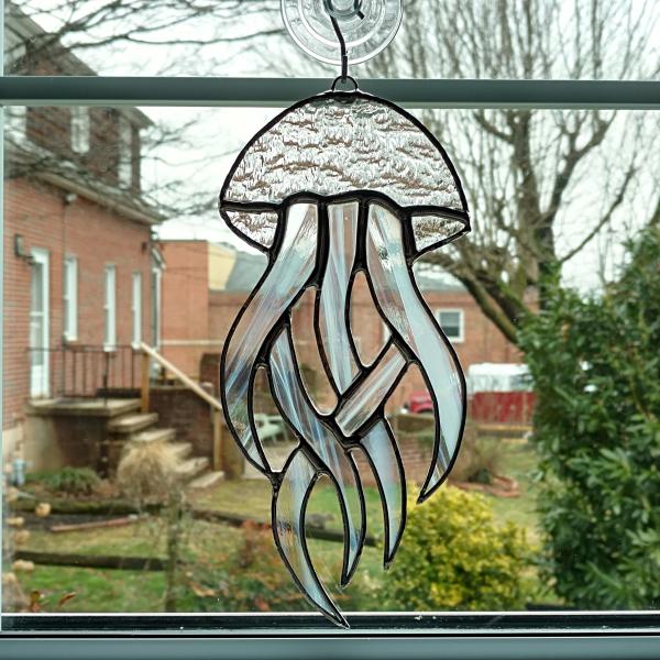 Jellyfish Stained Glass Suncatcher