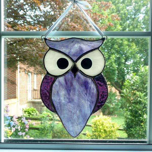 Stained Glass Owl Suncatcher