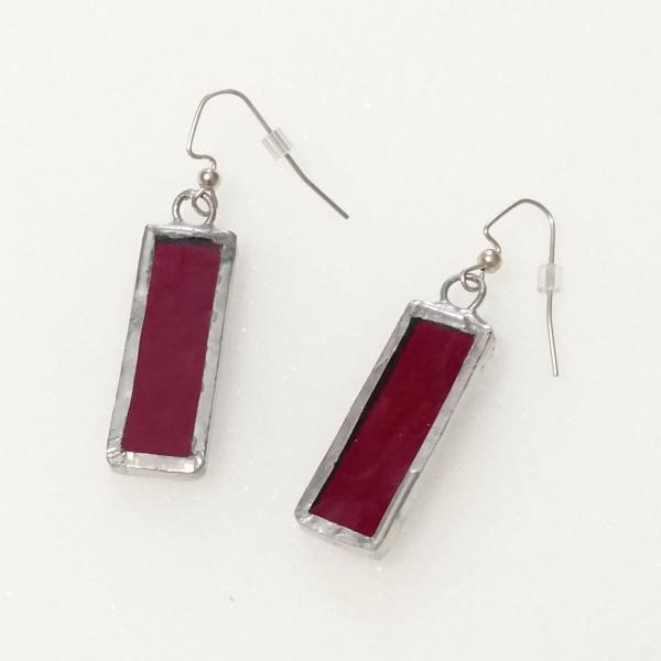 Red Stained Glass Earrings