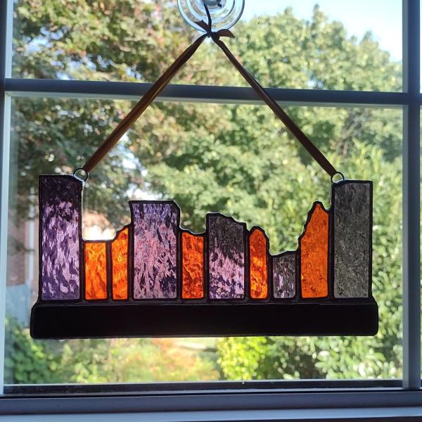 Vintage Stained Glass Pane Stained Glass Windowpane Small Stained Glass  Panel Gold and Red Stain Glass Pane Suncatcher 2 Available 