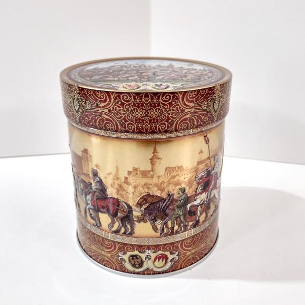 Vintage E. Otto Schmidt Nurnberger Lebkuchen Horse Soldier German Decorative Storage Tin