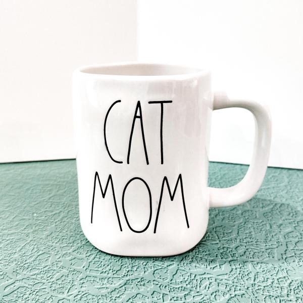 Vintage Rae Dunn Cat Mom Oversized Coffee Tea Mug