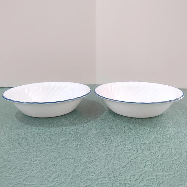 Corelle Blue Velvet Swirl Cereal Salad Soup Bowls, Set of Two