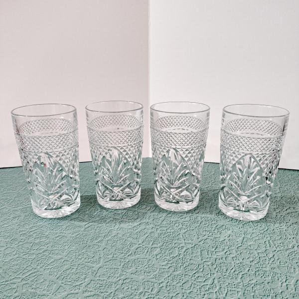 Vintage Cristal D'Arques Durand Antique Clear Highball Glasses, Set of 4