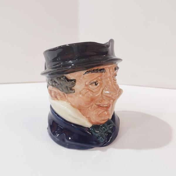Vintage Royal Doulton Toby Mug Small Captain Cuttle Ceramic Creamer Pitcher, Charles Dickens Dombey and Son Character, Pen/Pencil Holder
