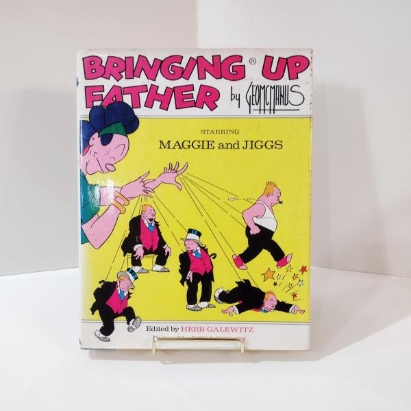 Vintage Bringing Up Father 1973 Hard Cover Comic Book, George McManus Graphic Comic Coffee Table Book